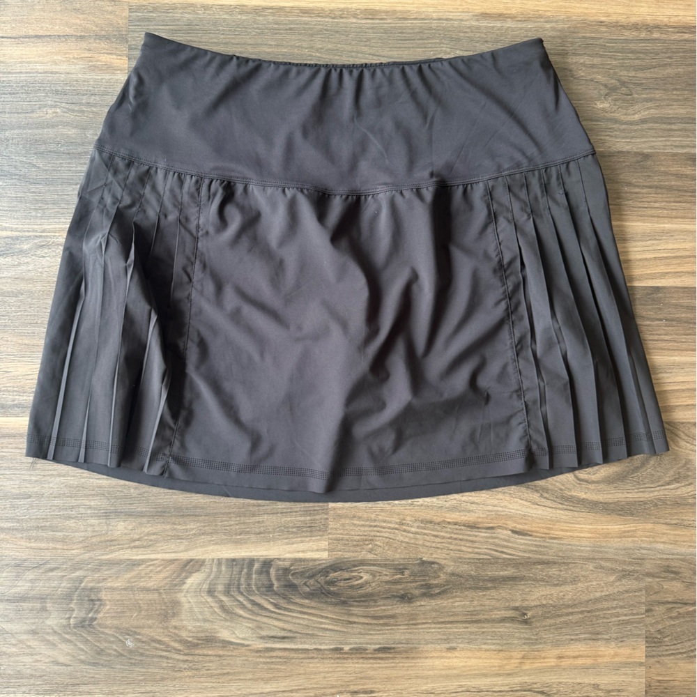 Lucky in Love Black Pleated Tennis Skort Black Size XL